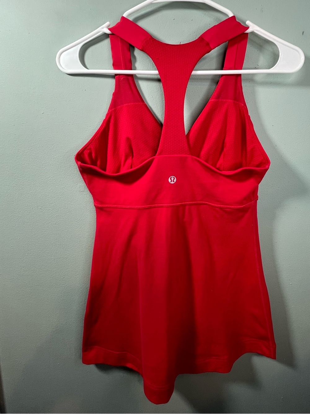 Lululemon Red Racerback Built-In Bra Tank Top - Picture 3 of 6